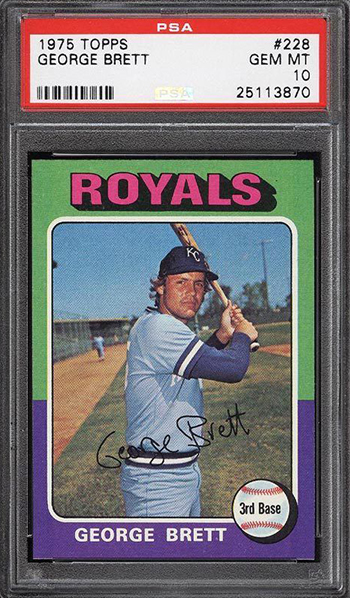 HOW MUCH IS GEORGE BRETT NOT GRADED BASEBALL CARD WORTH TODAY?